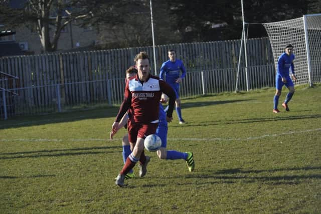 Sam Ellis on the ball against Selsey.