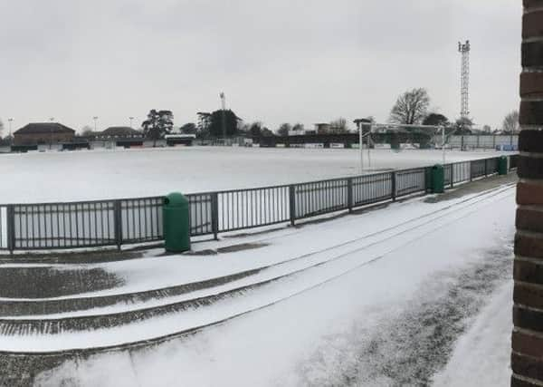 The Nyewood Lane carpet under snow / Picture by Adam Woods