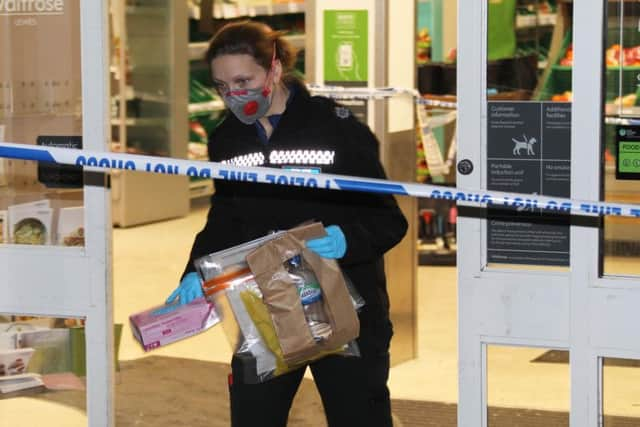 Police were at the scene of a stabbing at the Waitrose supermarket in Eastgate Street, Lewes. Picture: Eddie Mitchell/Dan Jessup