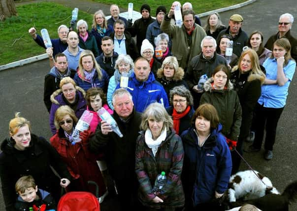 Upset Bolney residents when they were left without water. Picture: Steve Robards