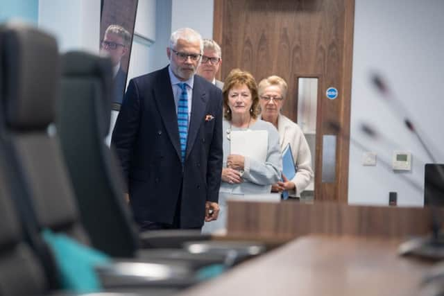 Inquiry chairman Professor Alexis Jay and other members of her panel