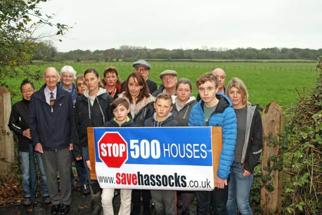 DM17103301a.jpg Hassocks residents' campaign against 500 homes. Photo by Derek Martin Photography. SUS-171024-191610008