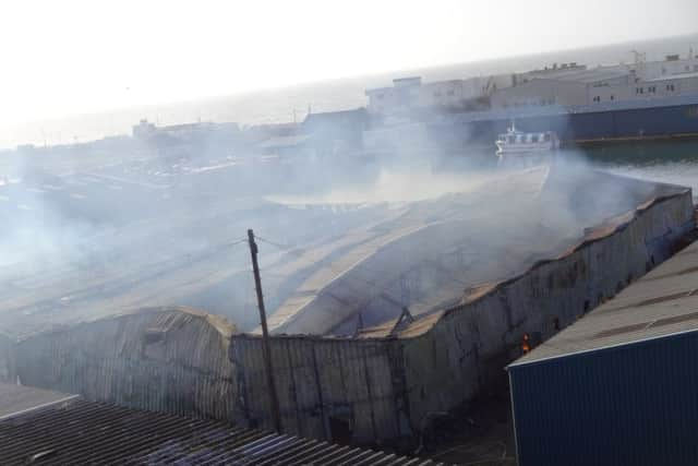 The store room building is set to be dismantled after the fire (Photograph: Eddie Mitchell)