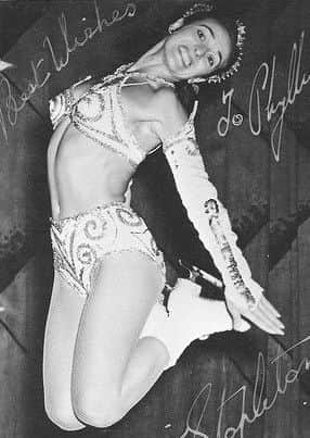 Dinkie, whose stage name was Dinkie Stapleton, was an International Ice skater