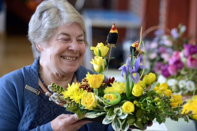 ks180110-4 Felp Flower Show  phot kate
Rhonda Ball, chairman, who won first prize in the floral art section, ks180110-4 SUS-180317-211707008