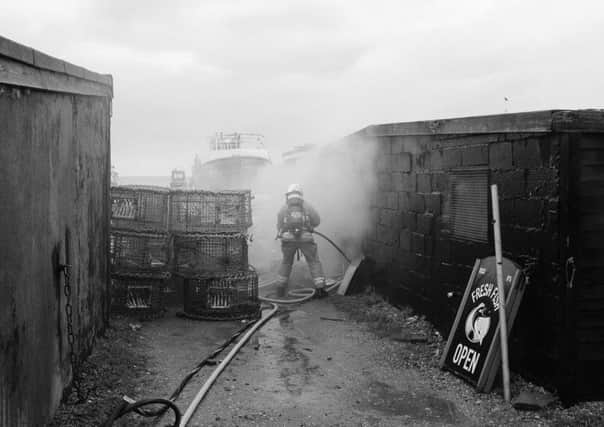 A fire broke out in Rock-a-Nore Road, Hastings. Picture: Andreas Bleckmann