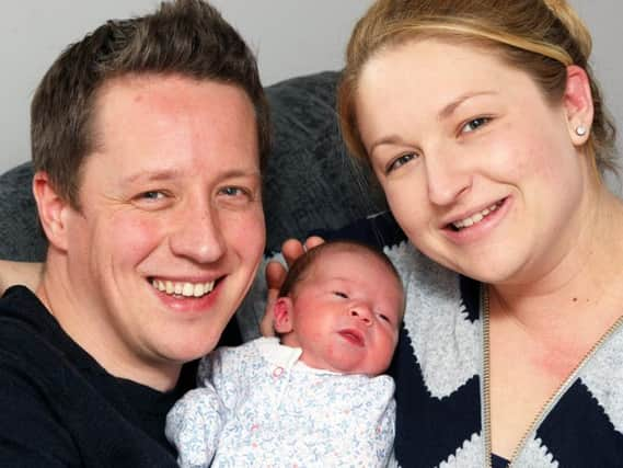 Matt Chamberlain and Chelcie Chittenden with newborn Zahra