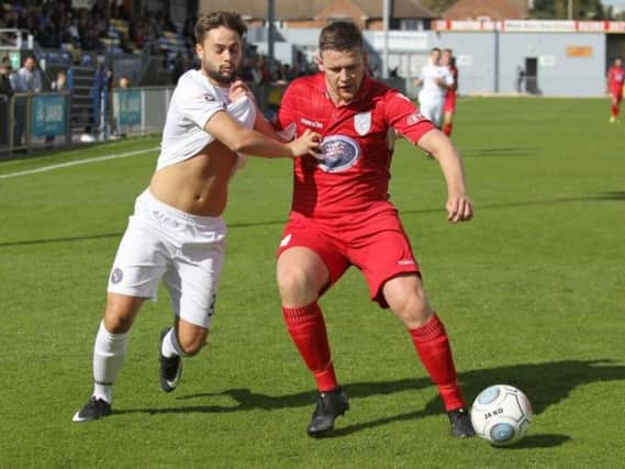 George Barker in action for Havant & Waterlooville