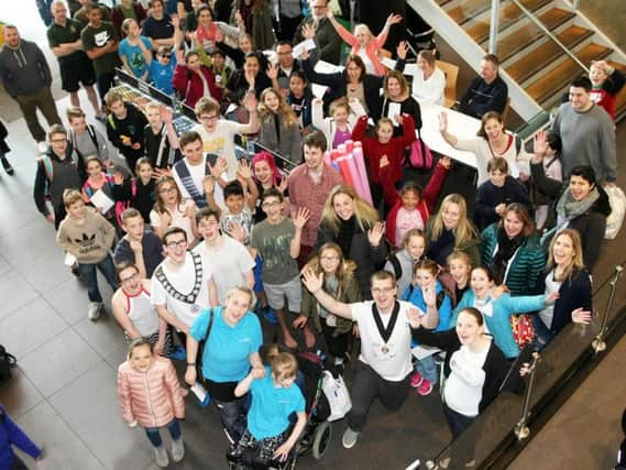 The launch of the Rowland Gibson Charity Swim at Splashpoint in Worthing. Picture: Derek Martin DM1834254a