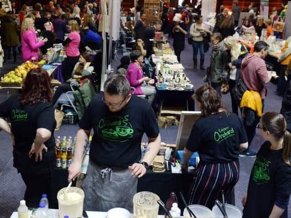 The Orchard Caf stall at Worthing's first ever vegan fair