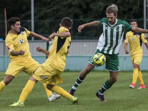 Scott Jones scored two for Chichester City / Picture by Tommy McMillan