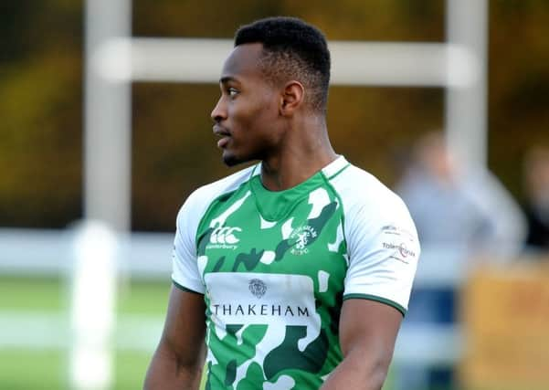 Horsham v Pulborough Rugby SR1726110  -Declan Nwachukwu . Pic Steve Robards SUS-171228-110105001