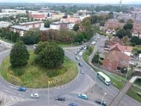 A27 Stockbridge Roundabout. Pic Eddie Mitchell