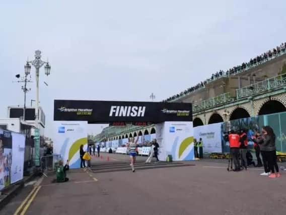 Stuart Hawkes wins the men's race