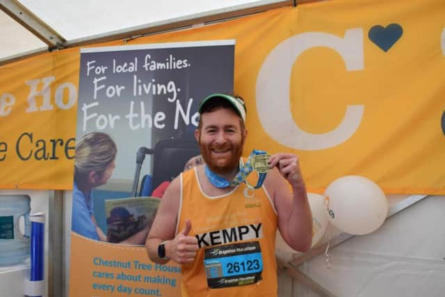 Lee Kemp ran for Chestnut Tree House