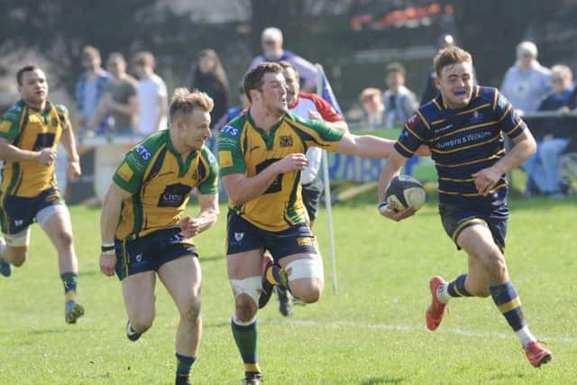 Worthing Raiders' Harrison Sims marked his home debut with two tries on Saturday. Picture by Stephen Goodger