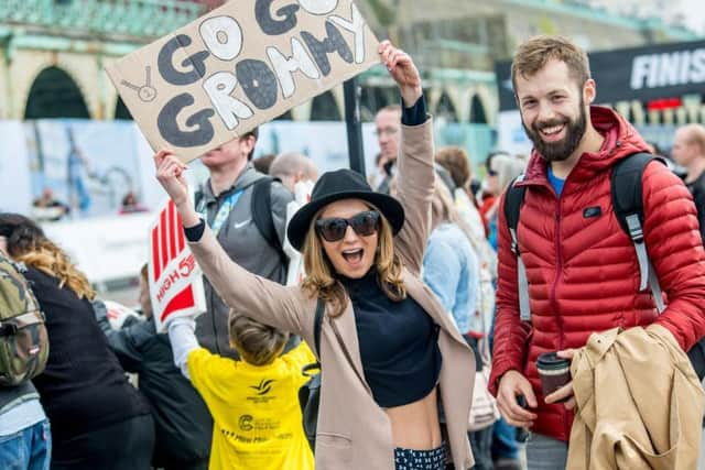 One of the inspirational signs from the Brighton Marathon Weekend 2018 (Photograph: Darren Cool)