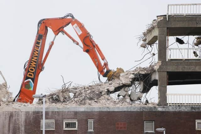 Demolition progresses at Worthing's Teville Gate. Photo: Eddie Mitchell