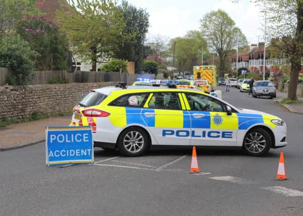 Police at the scene in South Farm Road