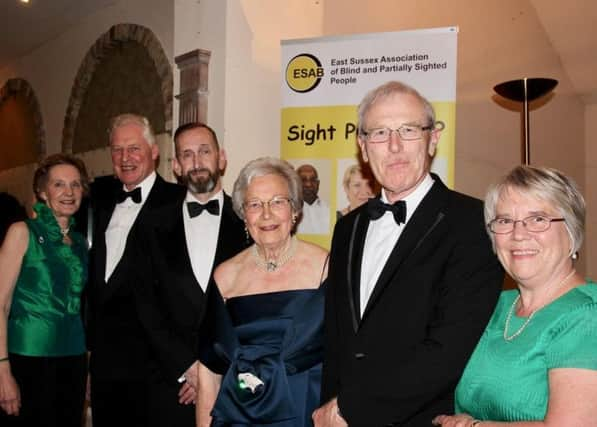 Pictured (from left): Ann Moore-Bick, Major General John Moore-Bick, Daniel Brookbank, Shirley Price, Peter Field, Margaret Field SUS-180105-115102001