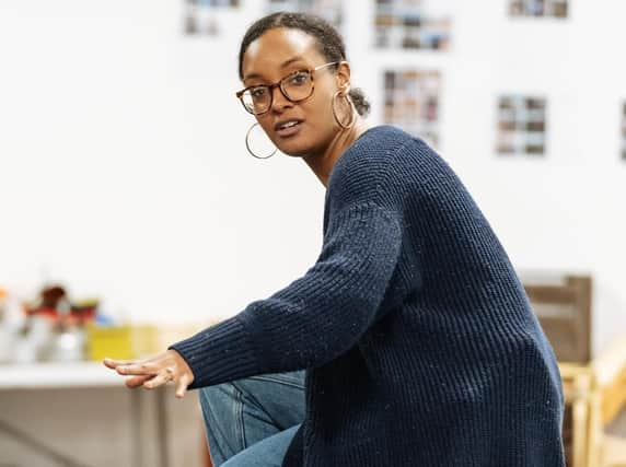 Director Tinuke Craig in rehearsal for random & generations Photo Manuel Harlan