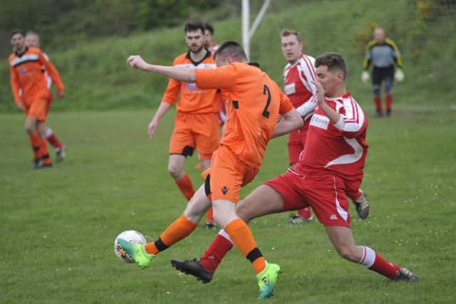 Action from the Macron East Sussex Football League Division Three match between The JC Tackleway II and Hawkhurst United II. Picture by Simon Newstead