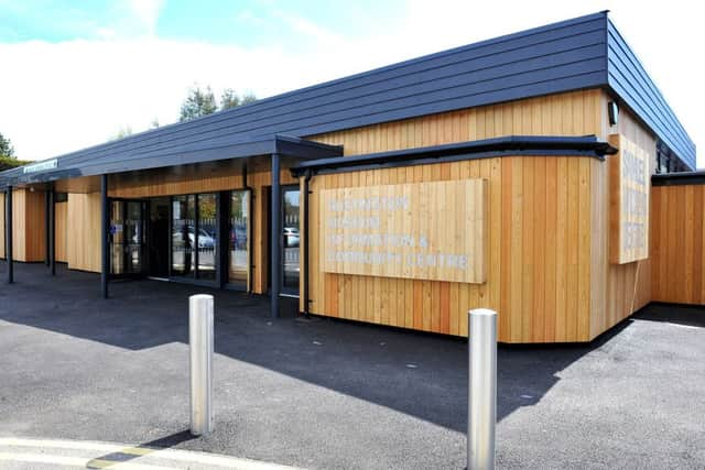 Samuel Wickens centre unveiling at Rustington. Pic Steve Robards SR1812204 SUS-180405-111532001