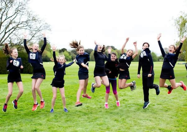 Some of the young netball players at the CNC tournament