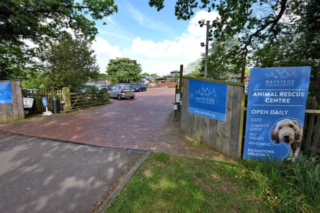 Targeted ... the entrance to Raystede on The Broyle at Ringmer