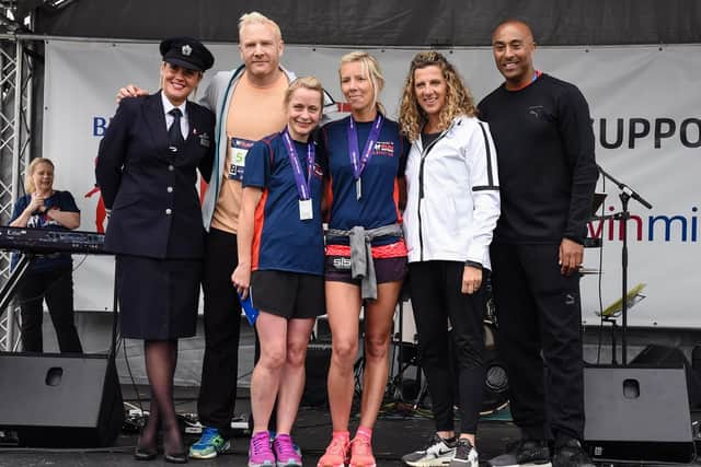 The female podium