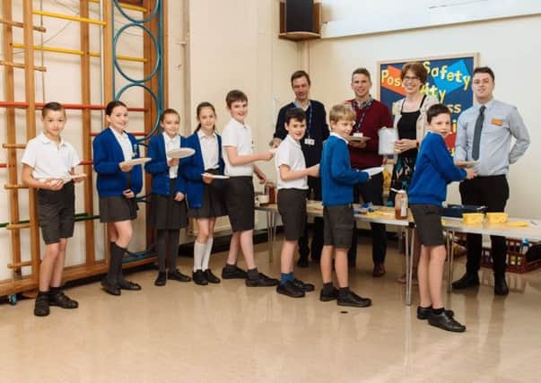 Pupils enjoy a healthy breakfast courtesy of Sainsbury's