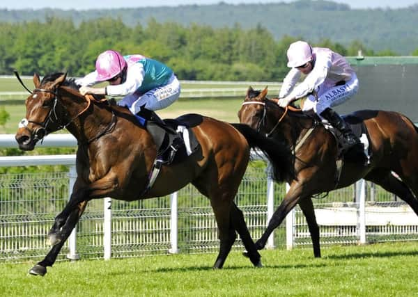 Mori wins the Height of Fashion Stakes at the 2017 May Festival / Picture by Malcolm Wells 170526