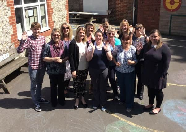 Staff from Clapham and Patching CE Primary School