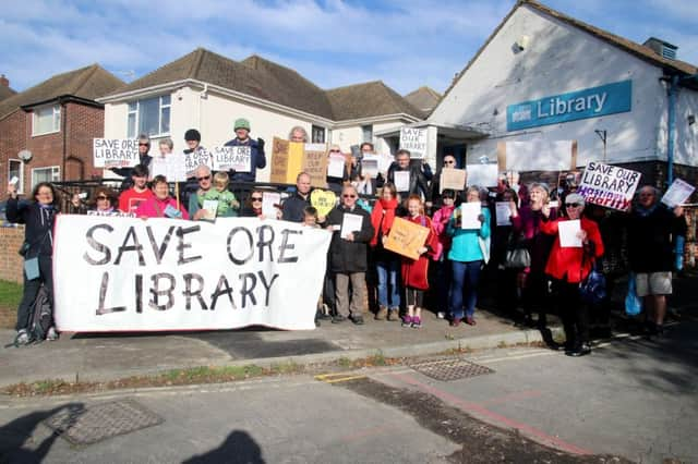 Save Ore Library demonstration. Photo by Roberts Photographic.