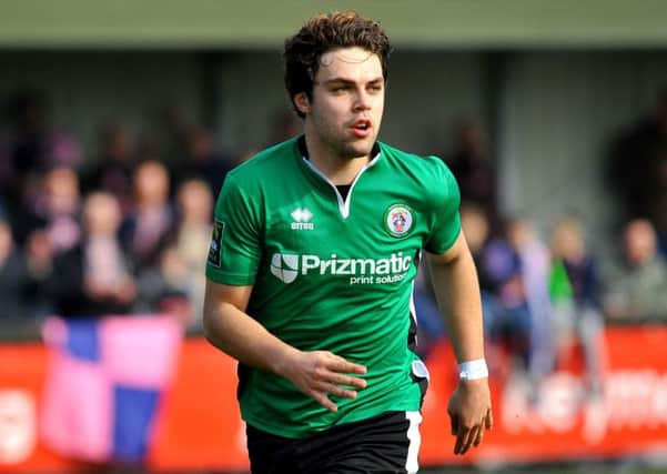 Burgess Hill Town FC v Dulwich FC. Lee Harding. Pic Steve Robards SR1809402 SUS-180804-203903001