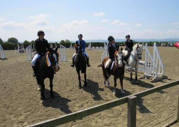 Some of the young Goodwood riders at Coombelands