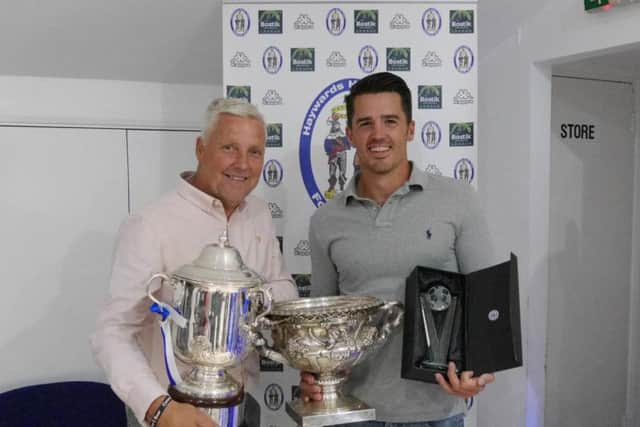 Shaun Saunders and Scott ChamberlaIn. Haywards Heath Town FC presentation. Picture by Peter Chapman