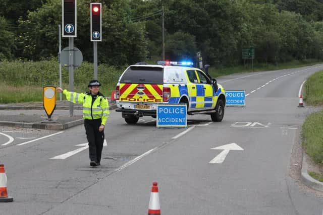 Emergency services at the scene. Photo: Eddie Mitchell