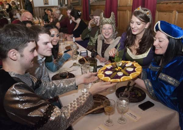 Visitors to the banquet will enjoy a sumptuous feast