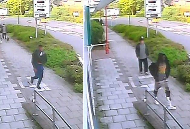 CCTV captured the suspects fleeing the scene