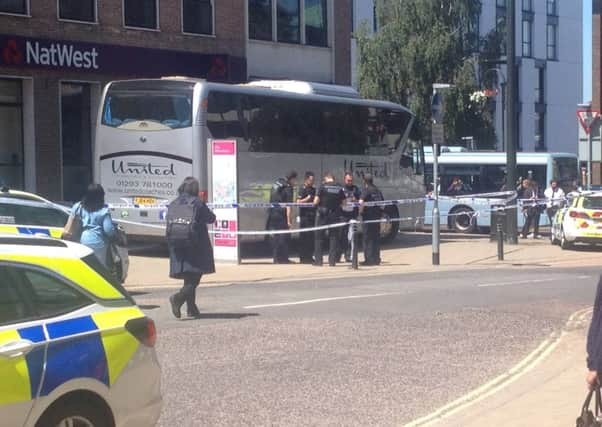 NatWest was blocked for several hours. Photo by Mick Vincent