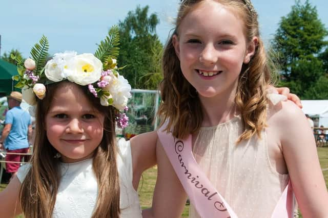 Princess Lily Smith (right) with her attendant Florence Leighton. Picture by Paul Starkey