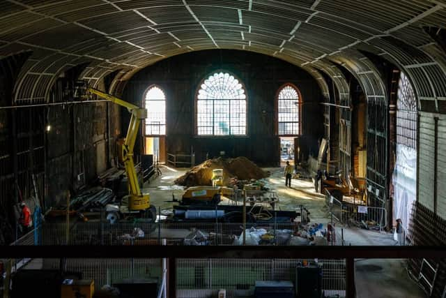 The Corn Exchange is being refurbished (Photograph: Carlotta Luke) SUS-180307-164537001