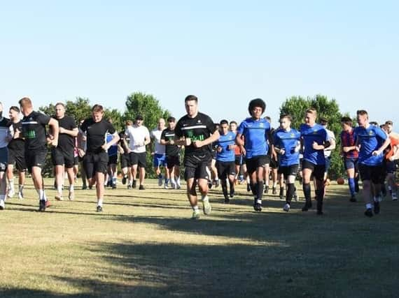 Mile Oak held their first pre-season training session last week. Picture by David Jeffery