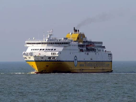 The ferry had to turn round and make its way back to Dieppe