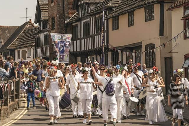 The parade that launched this year's Steyning Festival