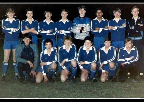 Sussex Schools Under 15 v Inner London Schools at Three Bridges (Gareth Southgate)  England Manager. Standing second from left.