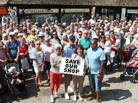 Residents have united to save their village shop