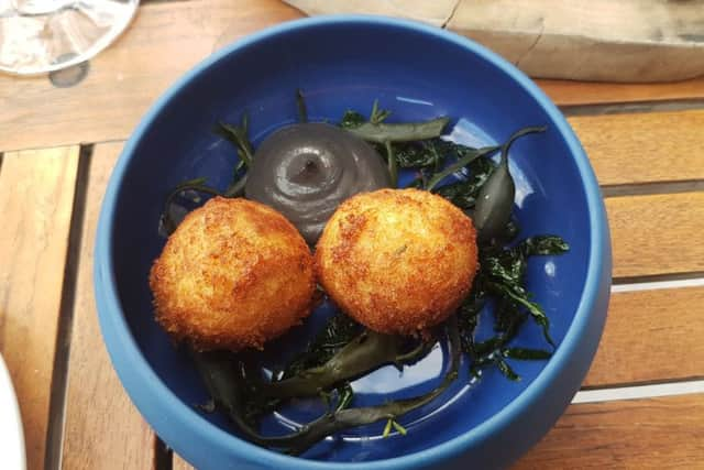 Salt cod fritters