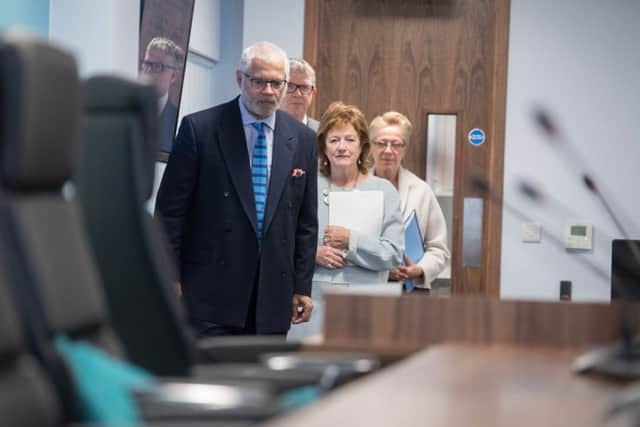 Inquiry chairman Professor Alexis Jay and other members of her panel